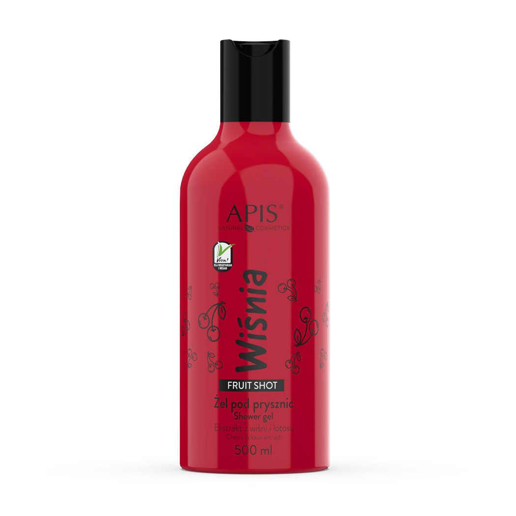 Гель для душу Apis Natural Cosmetics Fruit Shot Cherry Shower Gel Вишня, 500 мл